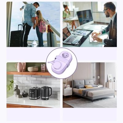 5. Orico AP3 20W GaN 5in1 Power Strip 2x AC + 2x USB-A + 1x USB-C - Purple