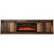 GRANERO TV cabinet + fireplace 200x56.7x35 old wood