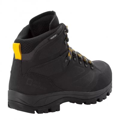 4. Jack Wolfskin REBELLION TEXAPORE MID M phantom / burly yellow XT men's hiking boots (4051171_6357)