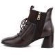 3. Women's insulated high-heeled ankle boots, brown, Vinceza 58670