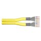 DIGITUS Duplex Installation Cable Cat.7A, S/FTP, Dca, AWG 23/1, LSOH, 100m, Yellow, Reel
