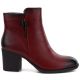 Red high-heeled women's ankle boots M.Daszyński SA250-4
