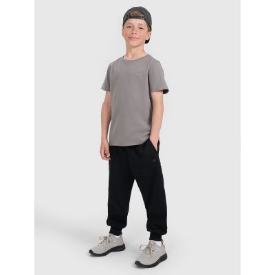2. Boy's regular plain T-shirt 4F 4FJRAW25TTSHM3260-22S