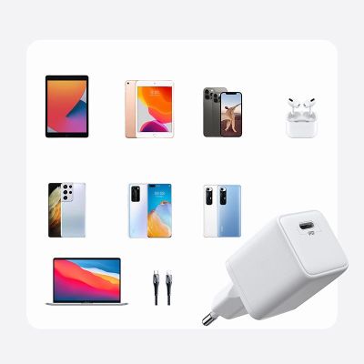 6. Joyroom fast wall charger USB Type C 25W 3A EU plug white (L-P251)