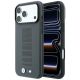 BMW M Blue Perfo Metal Logo MagSafe Case for iPhone 18 Pro / 17 Pro - Gray