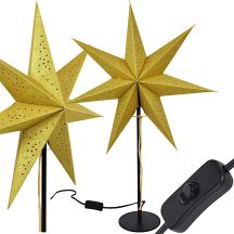 DECORATIVE STAR FLOOR LAMP 65 CM E14 GOLD