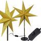 DECORATIVE STAR FLOOR LAMP 65 CM E14 GOLD
