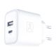 4. 3mk DualCharge 20W PD3.0 QC 3.0 PPS USB 1A1C Wall Charger - White