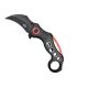 SCK Steel Claw Knives Karambit K29 Black and Red