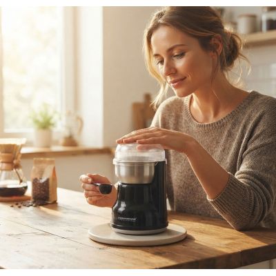 10. Esperanza Lungo EKC002K coffee grinder (160W; impact; black)