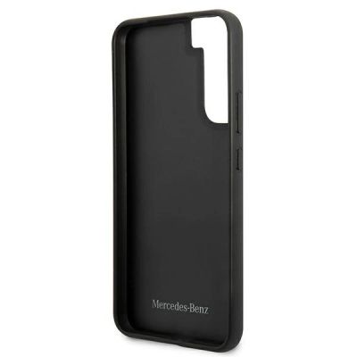7. Mercedes Leather Stars Pattern Case for Samsung Galaxy S22+ - Black