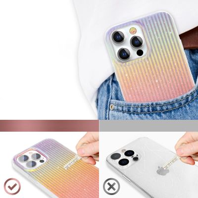 6. Kingxbar Travel Series luxurious elegant case for iPhone 13 Pro orange (Sunset)