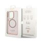 8. Guess GUHMP14LHTCMP iPhone 14 Pro 6.1" pink/pink hard case Gold Outline Translucent MagSafe