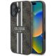 9. Guess 4G Printed Stripes MagSafe iPhone 16 Case - Brown