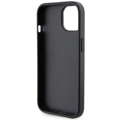 7. Ferrari Grip Stand Metal Logo case for iPhone 15 - black