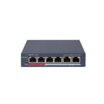 Hikvision DS-3E1106P-EI Managed Fast Ethernet (10/100) Network Switch PoE Support Gray