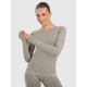 Women's quick-drying slim longsleeve for yoga and pilates 4F 4FWAW25TFLOF429-41A