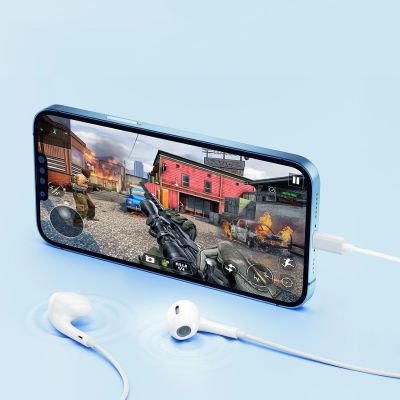 7. QCY LH1 In-Ear Wired Headphones with Remote and Microphone 1.15m - White