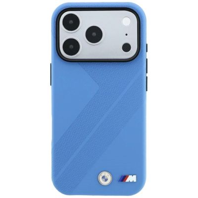 3. BMW M Tire Track Metal Logo MagSafe Case for iPhone 18 Pro Max / 17 Pro Max - Blue