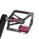 4. Rockbros K307PT Aluminum Reflective Platform Bicycle Pedals - Black