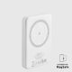 8. Powerbank SBS TEBB5000MAG1CW 5000 mAh USB-C, MagSafe compatible - white