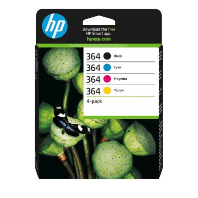 15. HP 364 4-pack Original Ink Cartridges: Black/Cyan/Magenta/Yellow