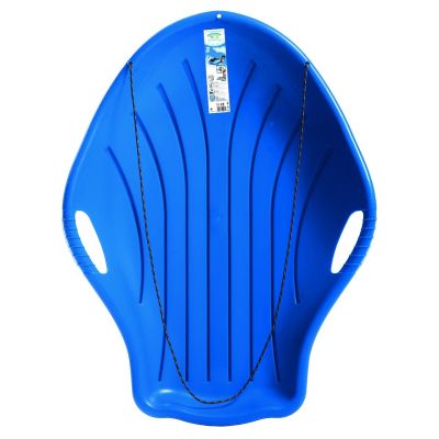 6. SHELL BLUE PLASTIC SNOW SLED R.M
