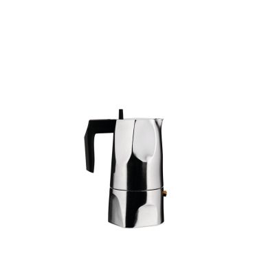 2. Alessi MT18/3 Manual Coffee Maker Moka Pot Aluminum