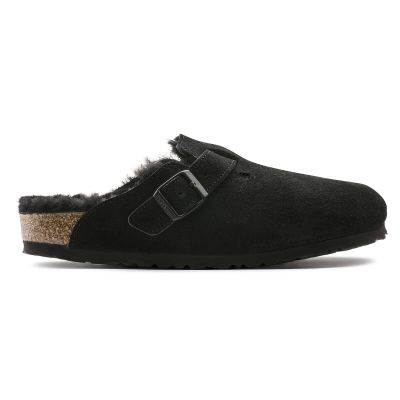 10. Birkenstock Boston Shearling Black Women's Wool Insulated Clogs Regular Wide (0259881)