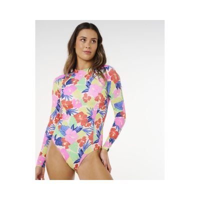 6. Women's RIP CURL Party Wave Upf Surf Suit multicolor