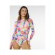 6. Women's RIP CURL Party Wave Upf Surf Suit multicolor