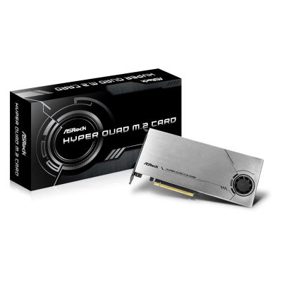 2. ASROCK Hyper Quad M.2 card for 4x M.2 SSD retail