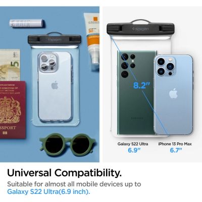 8. Spigen Aqua Shield A601 Case Waterproof IPX8 - Transparent