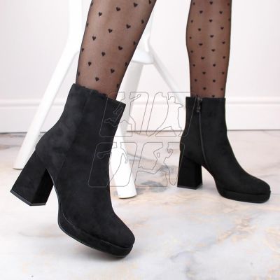 4. Suede ankle boots Jezzi W JEZ411A, black