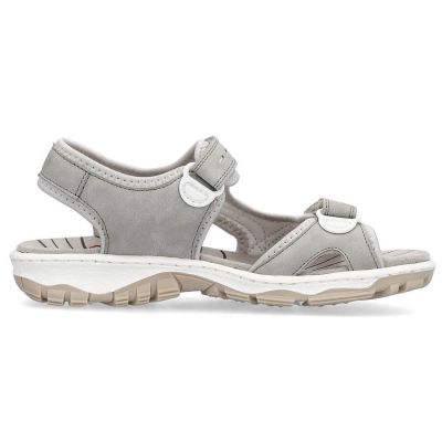 10. Comfortable Rieker W RKR674 sandals gray