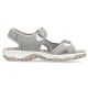10. Comfortable Rieker W RKR674 gray sandals
