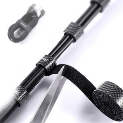 13. Baseus Rainbow Circle hook and loop Straps - Velcro tape Velcro cable organizer 3m black (ACMGT-F01)
