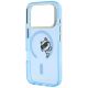 6. Karl Lagerfeld Peekaboo Logo MagSafe case for iPhone 18 Pro / 17 Pro - light blue