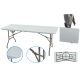 11. CATERING TABLE FOLDABLE INTO A SUITCASE 180x70CM MAX.100KG WHITE