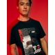 6. Men's regular printed T-shirt 4F 4FRAW26TTSHM4447-20S