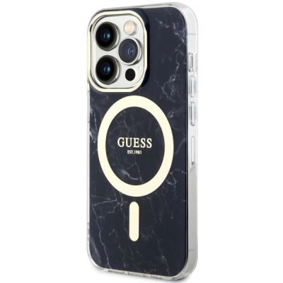2. Guess GUHMP14XPCUMAK iPhone 14 Pro Max 6.7" black/black hardcase Marble MagSafe