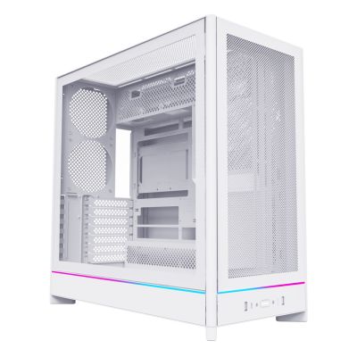 2. Montech HS01 PC Case, Midi-Tower, ATX, aRGB, Tempered Glass - White