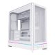 2. Montech HS01 PC Case, Midi-Tower, ATX, aRGB, Tempered Glass - White