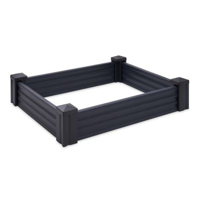 RAISED BED PLASTIC 80X120CM DARK GRAY