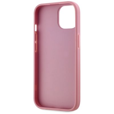 7. Karl Lagerfeld Wrinkled Metal Signature iPhone 15 Case - Pink