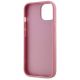7. Karl Lagerfeld Wrinkled Metal Signature iPhone 15 Case - Pink