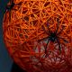 3. DECORATIVE BALL LAMP WITH SPIDER LED 15CM HALLOWEEN ORANGE