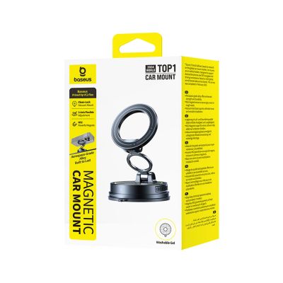 5. Baseus VC2 Flex Universal Magnetic Car Holder - Black
