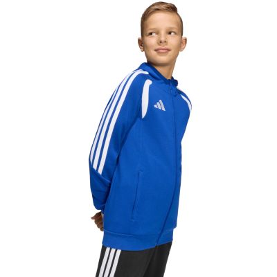 6. adidas Tiro 26 League Sweat Full Zip Hoodie for Kids Blue KF9102