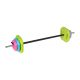 Folding barbell with bituminous weight, 140cm bar, 20kg training set, REBEL ACTIVE